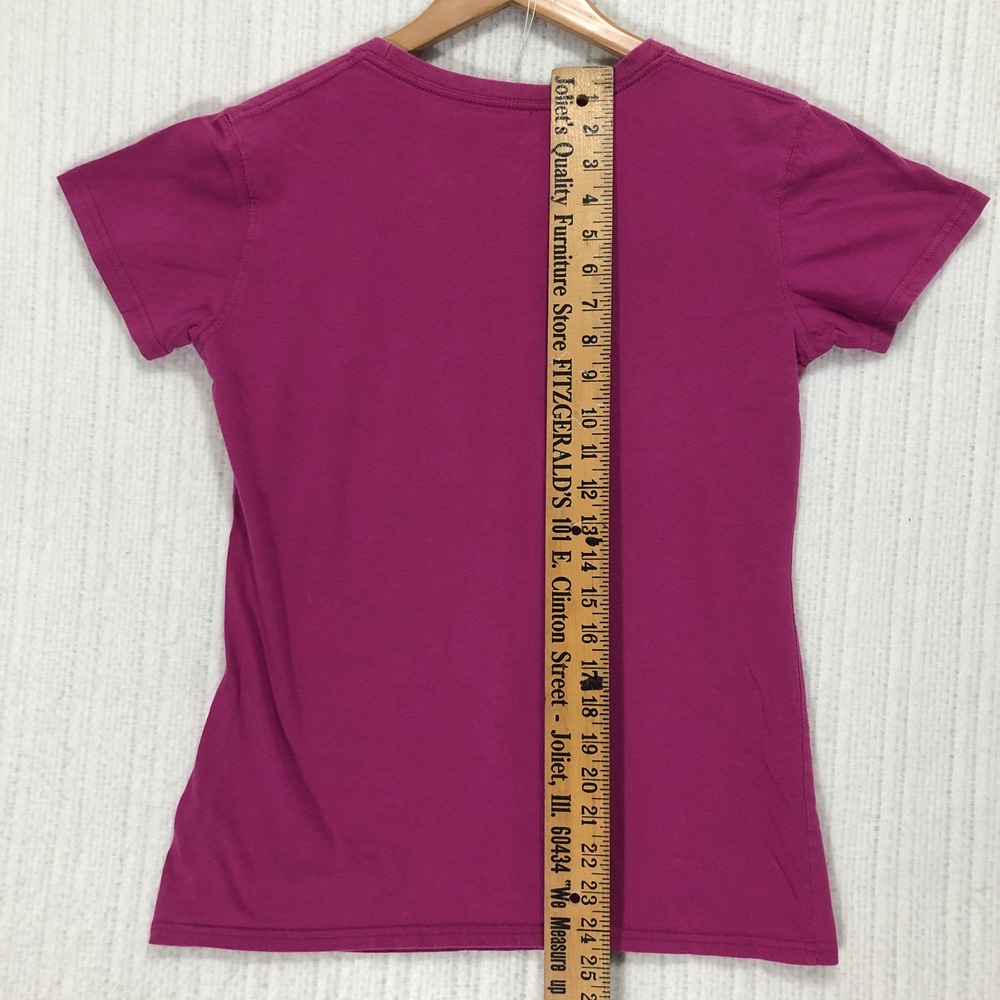 John Deere Women's T Shirt Pink Glitter Logo Short Sleeve Size M - Picture 8 of 9